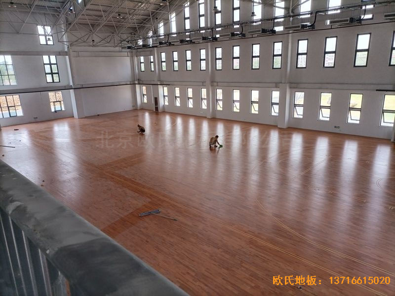 江蘇宿遷運河路學(xué)校運動地板鋪裝案例
