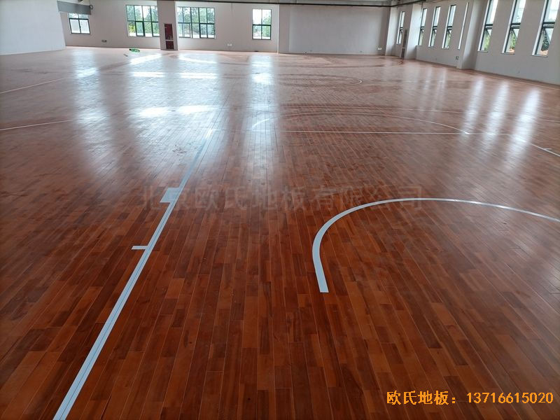 江蘇宿遷運河路學(xué)校運動地板鋪裝案例