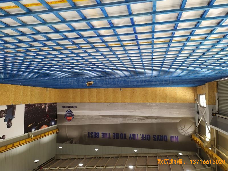 江蘇昆山市博瑞祥汽車一站服務(wù)體育木地板鋪裝案例