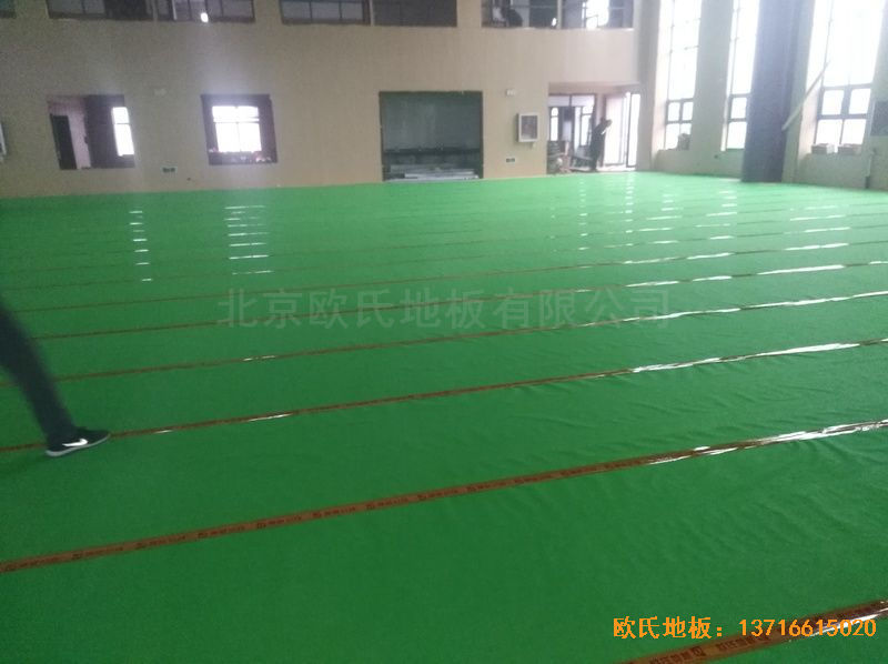 河南新密市體育發(fā)展中心運動地板鋪裝案例