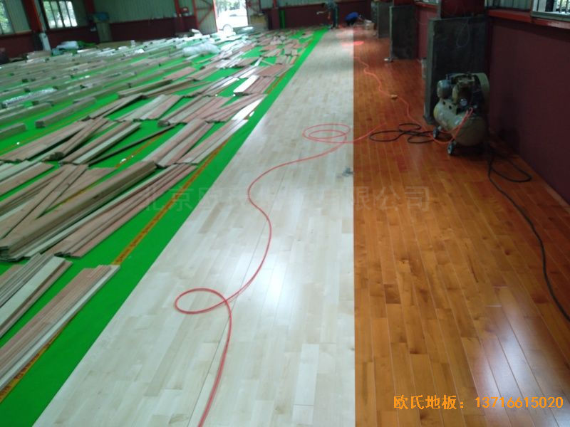 湖南長沙雨花區(qū)78號球館體育地板鋪設(shè)案例