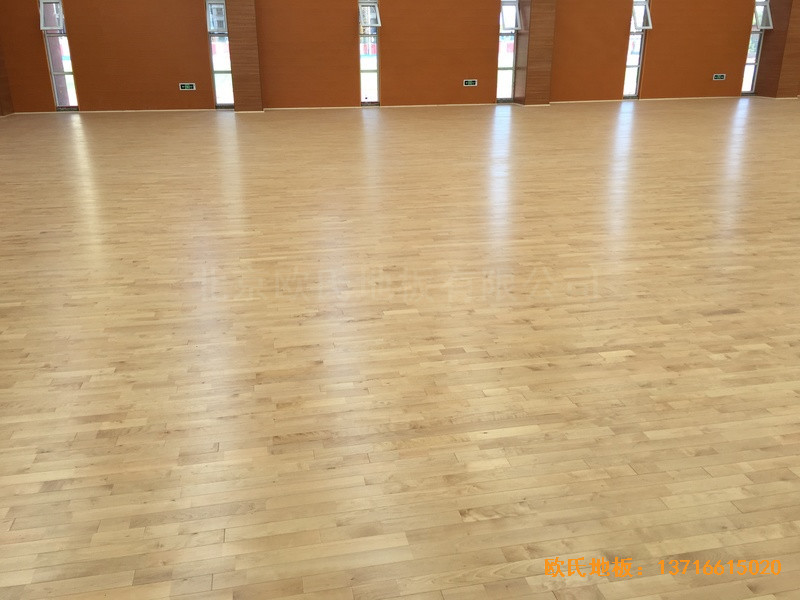 山西晉中榆次區(qū)寇村小學運動館體育地板施工案例2