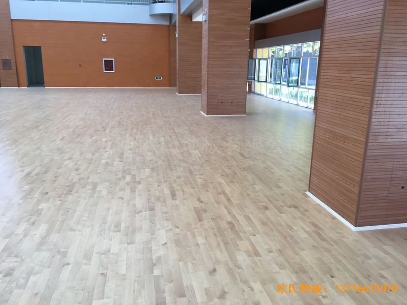 山西晉中榆次區(qū)寇村小學運動館體育地板施工案例3