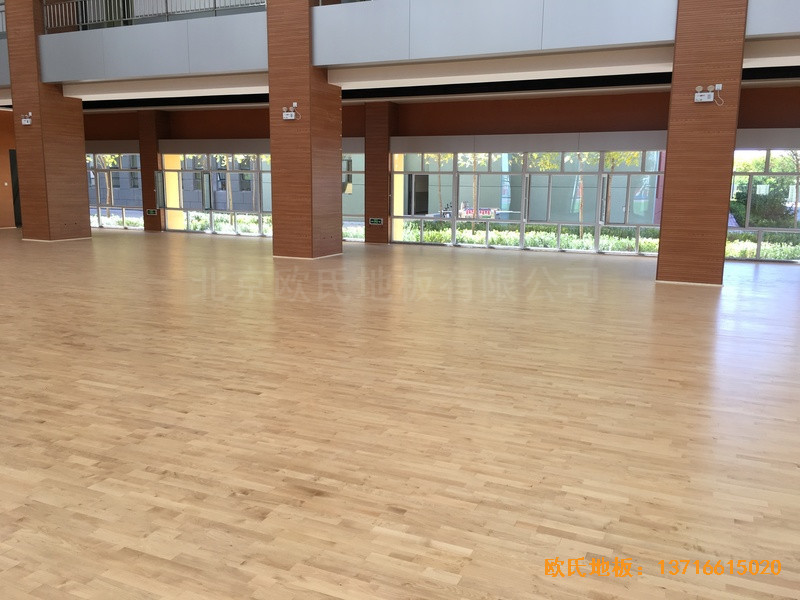 山西晉中榆次區(qū)寇村小學運動館體育地板施工案例4