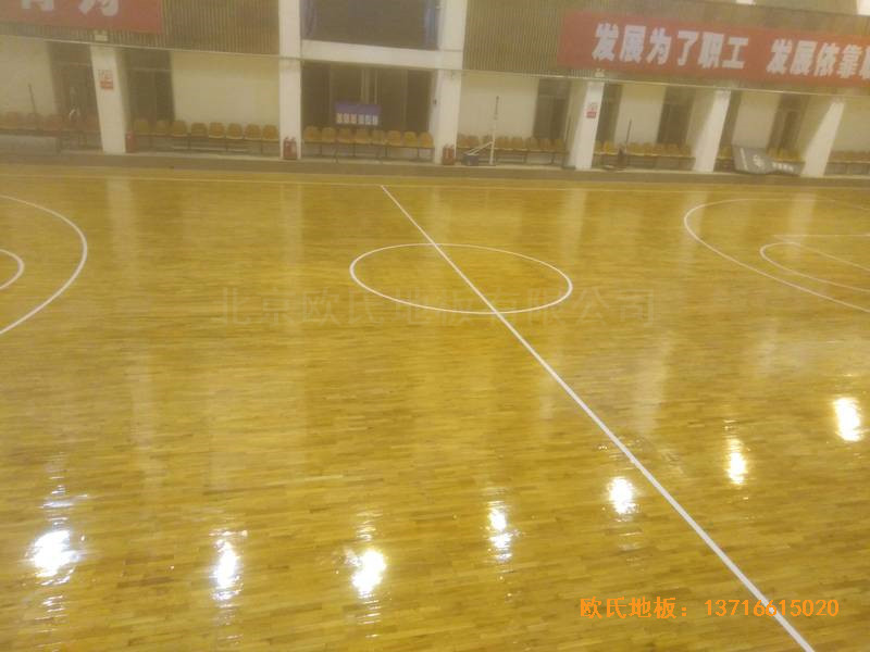 山西璐安集團(tuán)籃球館體育地板鋪裝案例3