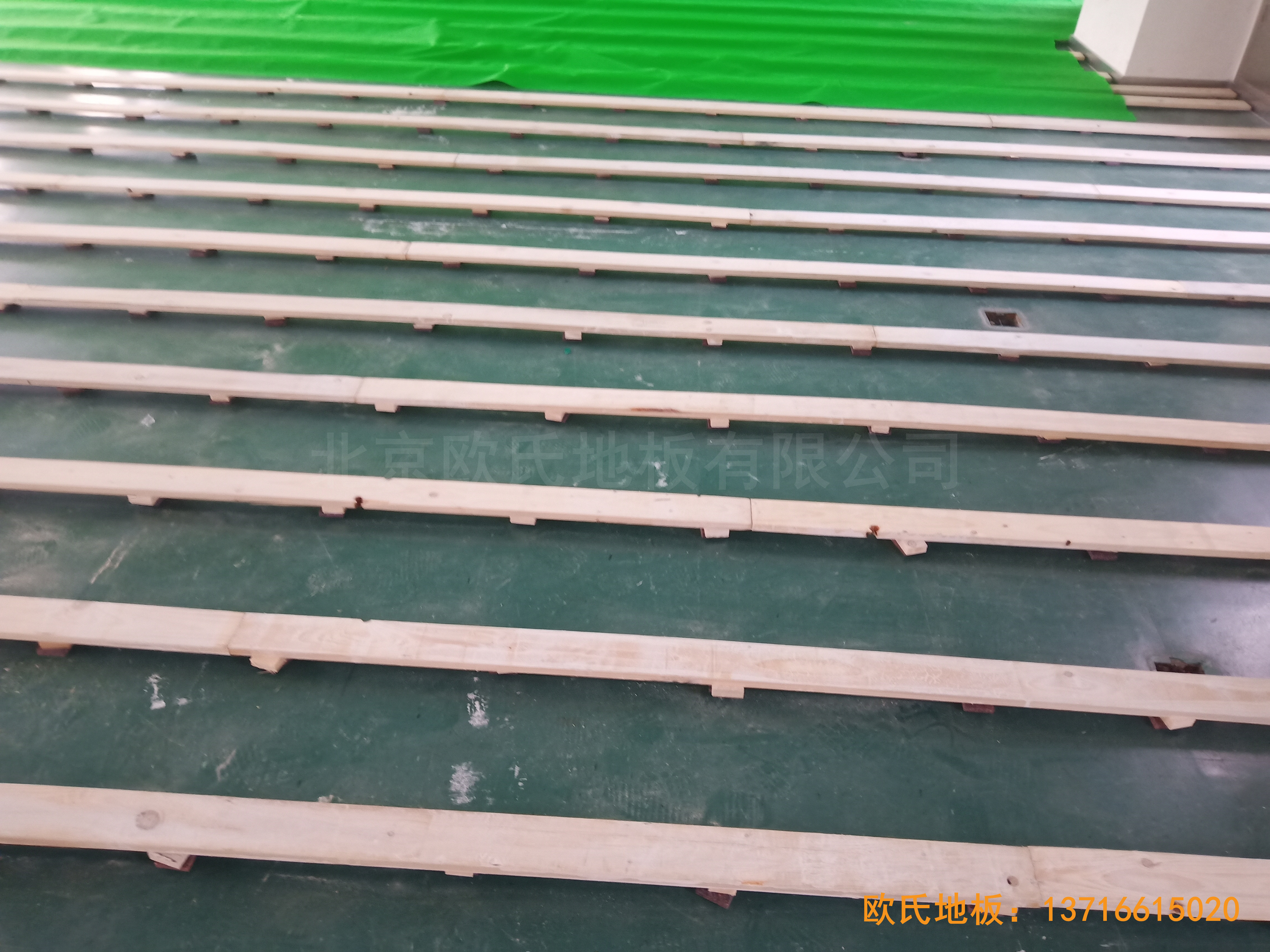 中國科學(xué)院技術(shù)研究所運動館體育地板鋪裝案例2
