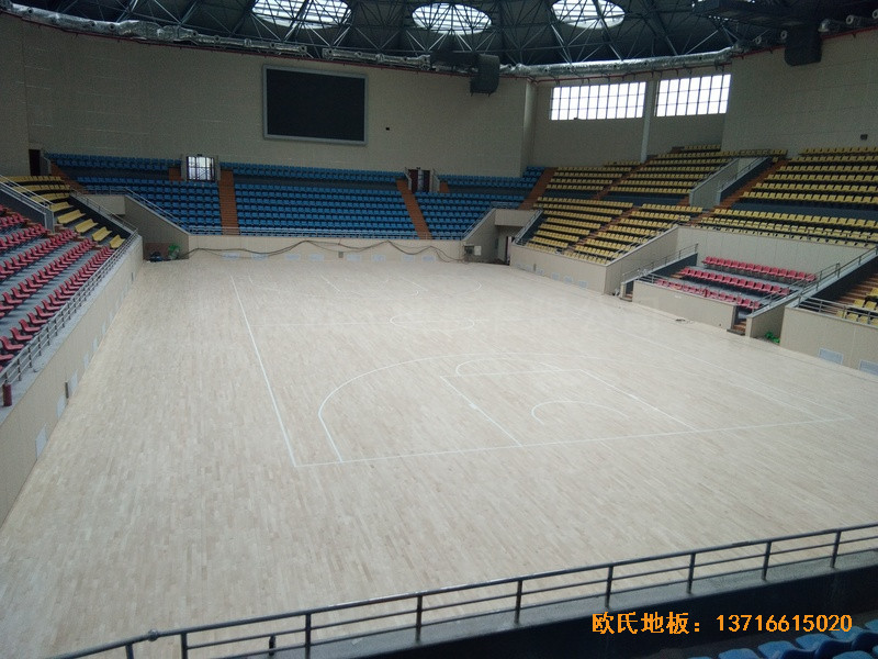 廣西全州體育館運動木地板鋪裝案例0