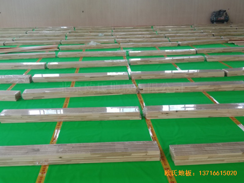 廣西南寧雅貴綜合訓(xùn)練館運(yùn)動木地板鋪裝案例3