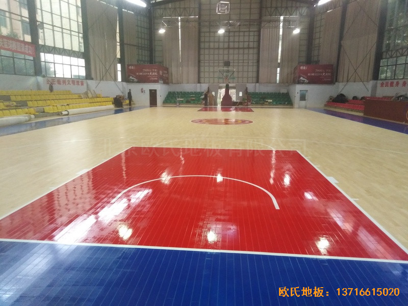 江西宜春公路局體育館運(yùn)動木地板鋪裝案例6