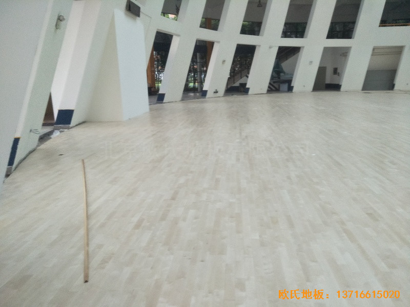 浙江寧波諾丁漢大學(xué)體育館體育地板鋪裝案例3