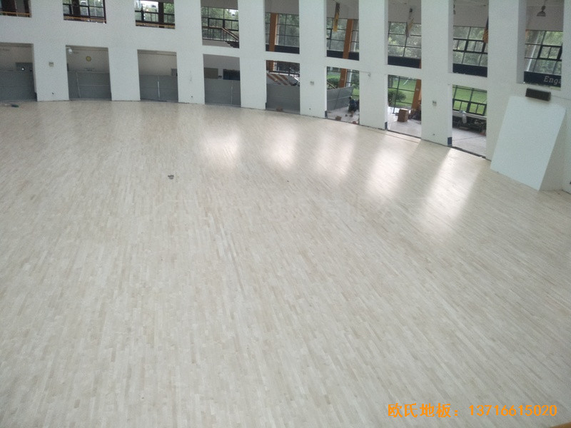 浙江寧波諾丁漢大學(xué)體育館體育地板鋪裝案例4