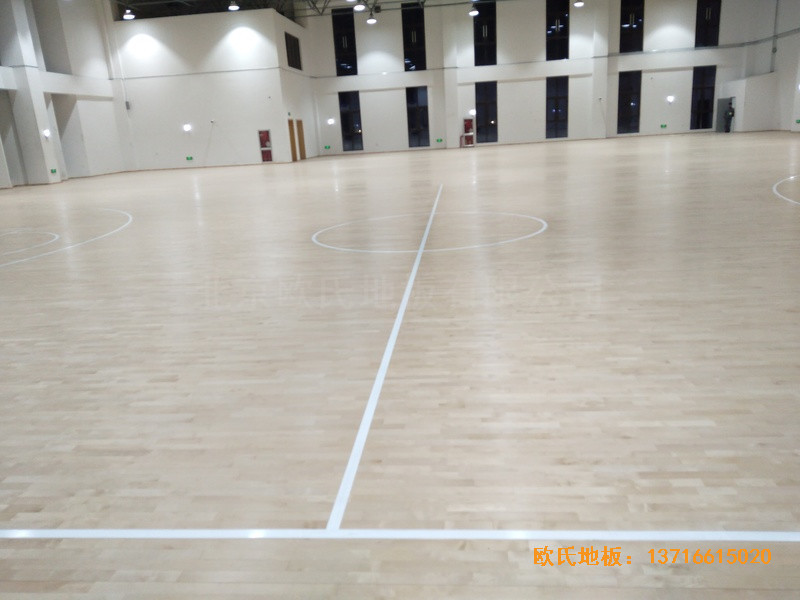 浙江寧波象山分?；@球館體育木地板鋪裝案例4