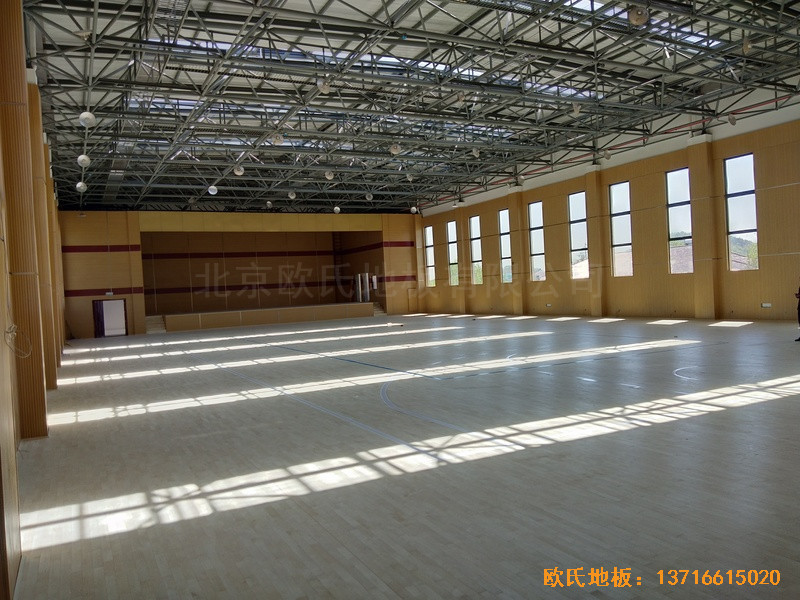 浙江德清縣三合體藝館運動木地板鋪裝案例5