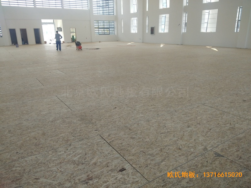 云南高速管理中心籃球館體育地板鋪裝案例2