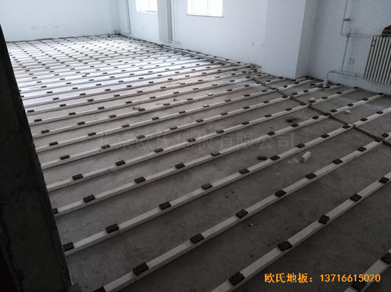 北京朝陽(yáng)運(yùn)動(dòng)館體育地板施工案例1