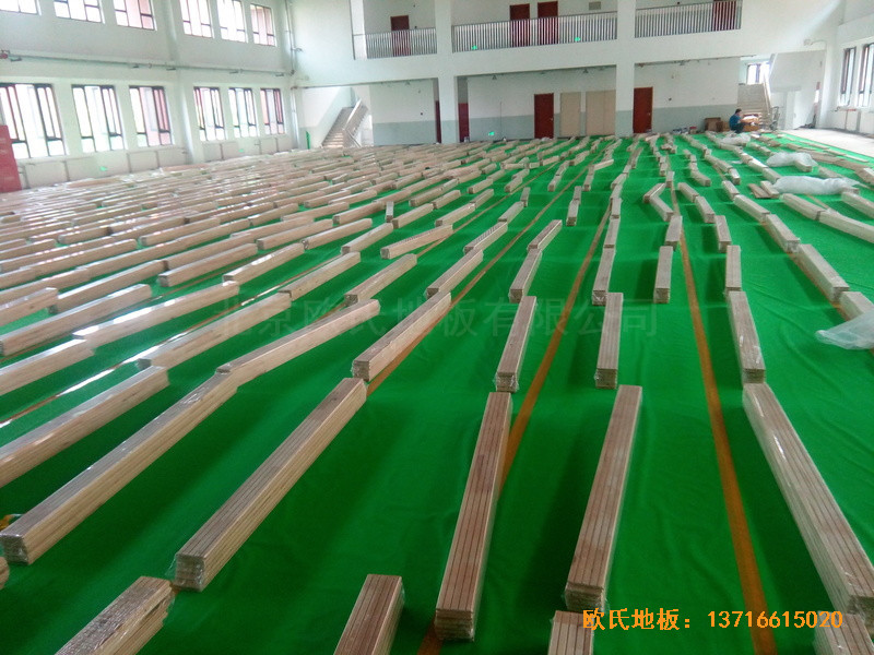 北京趙全營(yíng)鎮(zhèn)天順小學(xué)體育館體育地板鋪設(shè)案例2