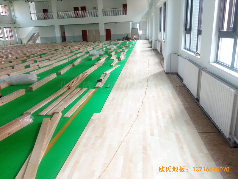 北京趙全營(yíng)鎮(zhèn)天順小學(xué)體育館體育地板鋪設(shè)案例3