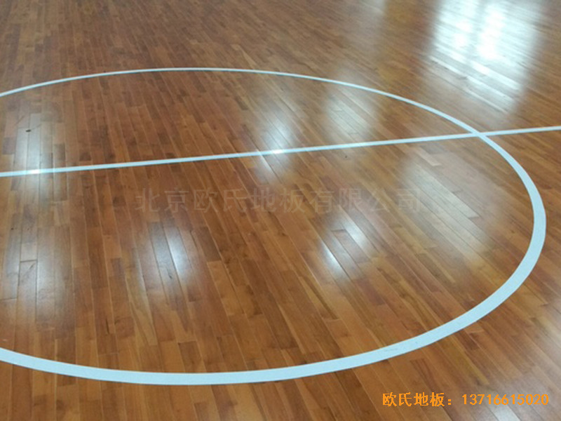 南京江寧區(qū)籃球俱樂部運(yùn)動(dòng)木地板鋪裝案例4