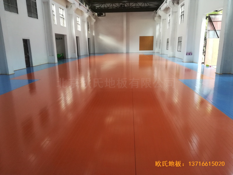 南昌赤練排球館運(yùn)動(dòng)地板鋪設(shè)案例0