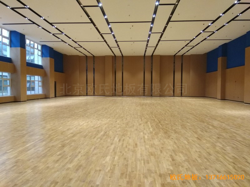 山東臨沂掌舵會(huì)所運(yùn)動(dòng)館體育地板施工案例0