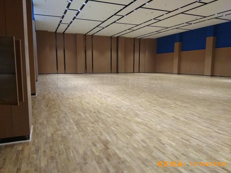 山東臨沂掌舵會(huì)所運(yùn)動(dòng)館體育地板施工案例3
