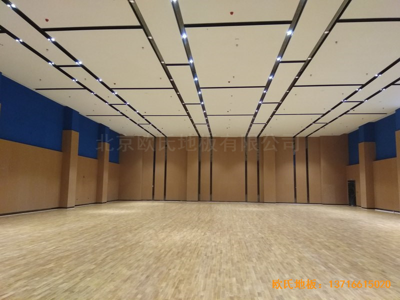 山東臨沂掌舵會(huì)所運(yùn)動(dòng)館體育地板施工案例5