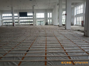 新疆和田昆玉市文化館運(yùn)動(dòng)木地板施工案例