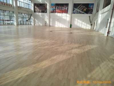 江蘇沭陽如東實驗學(xué)校運動館體育木地板鋪設(shè)案例