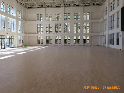 河南南陽南召縣天池電站運動館體育地板鋪設(shè)案例