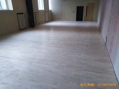北京朝陽運動館體育地板施工案例