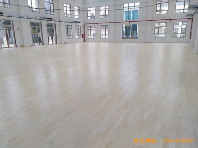 北京良鄉(xiāng)1534部隊運動館體育木地板鋪裝案例