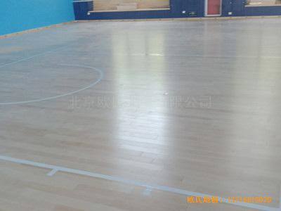 北京順義供電局籃球館體育地板安裝案例