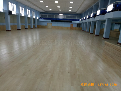 圖們鐵路運(yùn)動(dòng)館運(yùn)動(dòng)木地板施工案例