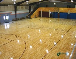 懸浮式籃球體育木地板施工流程